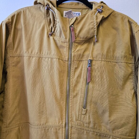 Duluth Trading Co. Mens Medium Gold Hooded Zip Jacket With Elastic Cuffs & Pocke - Picture 5 of 15